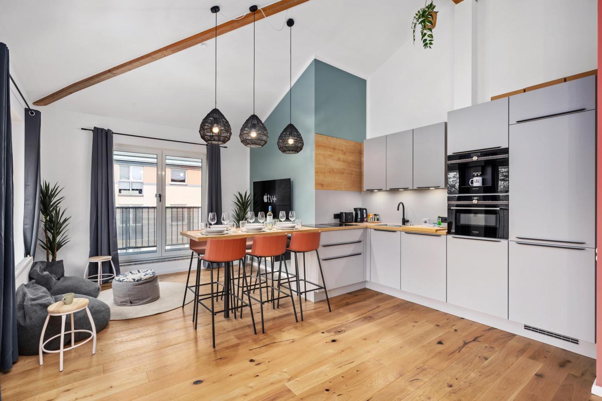 ツウィッカウEdler Wohnraum Schwanenteich-Penthouse Mit Garage, Grill, Kaffeevollautomat, Klima, Lift & Terrasseアパートメント エクステリア 写真